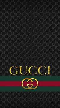 Marca de luxo da Gucci com cores icônicas e logotipo