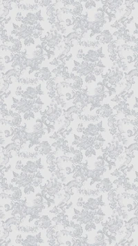 fleur, gris, dentelle, motif, romantique