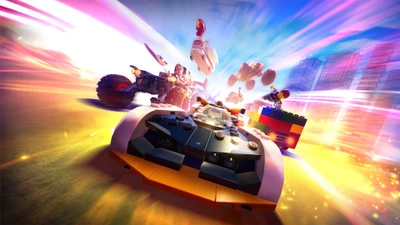 Exciting Race in LEGO 2K Drive: Fast-Paced Action and Colorful Vehicles