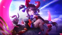 Crimson Moon Transformation: A Mobile Legends Character Embracing Change