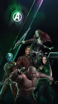 Guardians of the Galaxy Assemble: A Dynamic Team of Heroes in the Dark