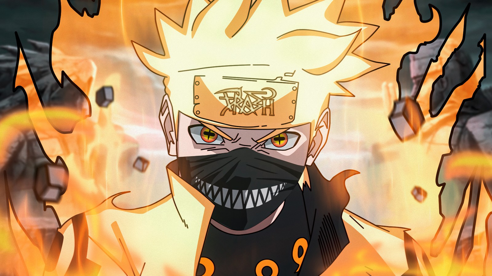 Скачать обои naruto uzumaki, фан арт, 5k, аниме, anime