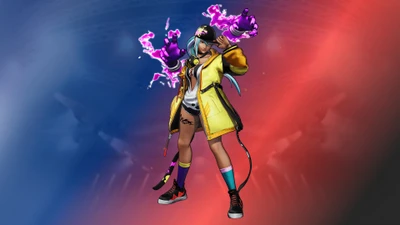 Isla from The King of Fighters XV: Unleashing Electric Power