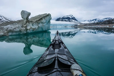 fjord, norvège, kayak, canoë, eau