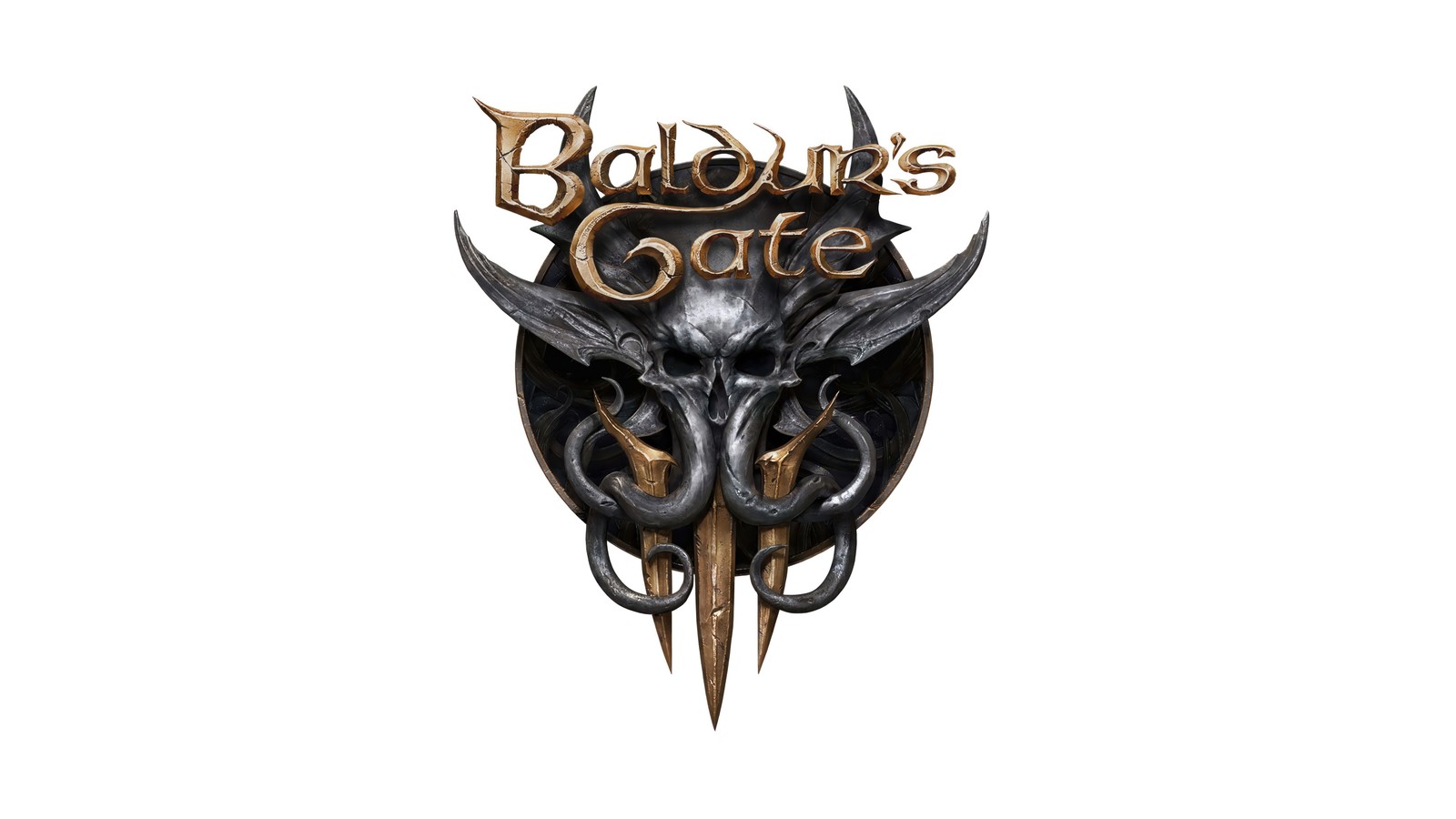 Скачать обои baldurs gate iii, видеоигра, балдаurs gate 3, baldurs gate 3, логотип