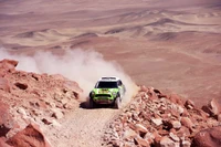 carro, off road, mini cooper, deserto, wild