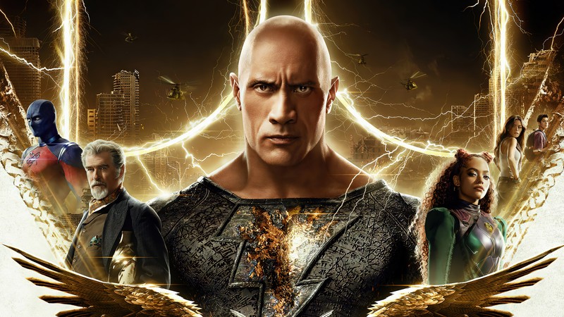 Новый плакат к фильму "синдер" (чёрный адам 2022, black adam 2022, фильм, черный адам, black adam)