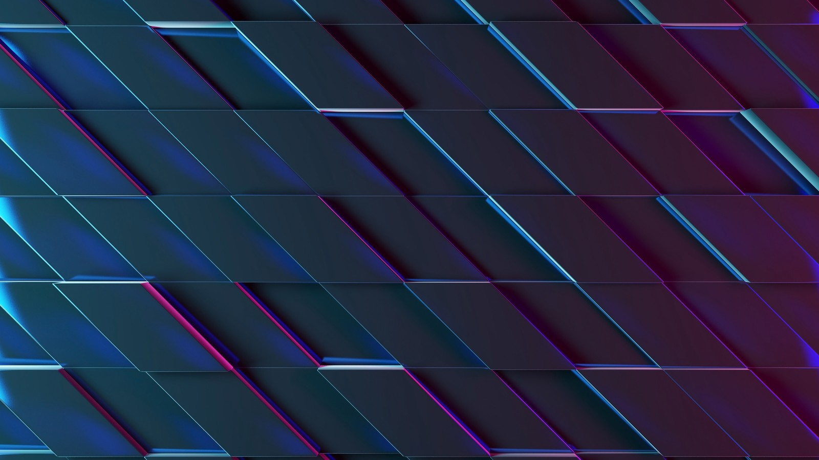 Eine nahaufnahme einer wand mit vielen linien darauf (3d hintergrund, neon, ultraviolett, lila, abstrakt)