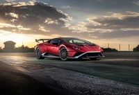 lamborghini huracán sto, haute performance, voitures de sport, 2021, 5k