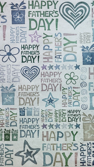 Happy Father's Day Celebrations with Colorful Patterns