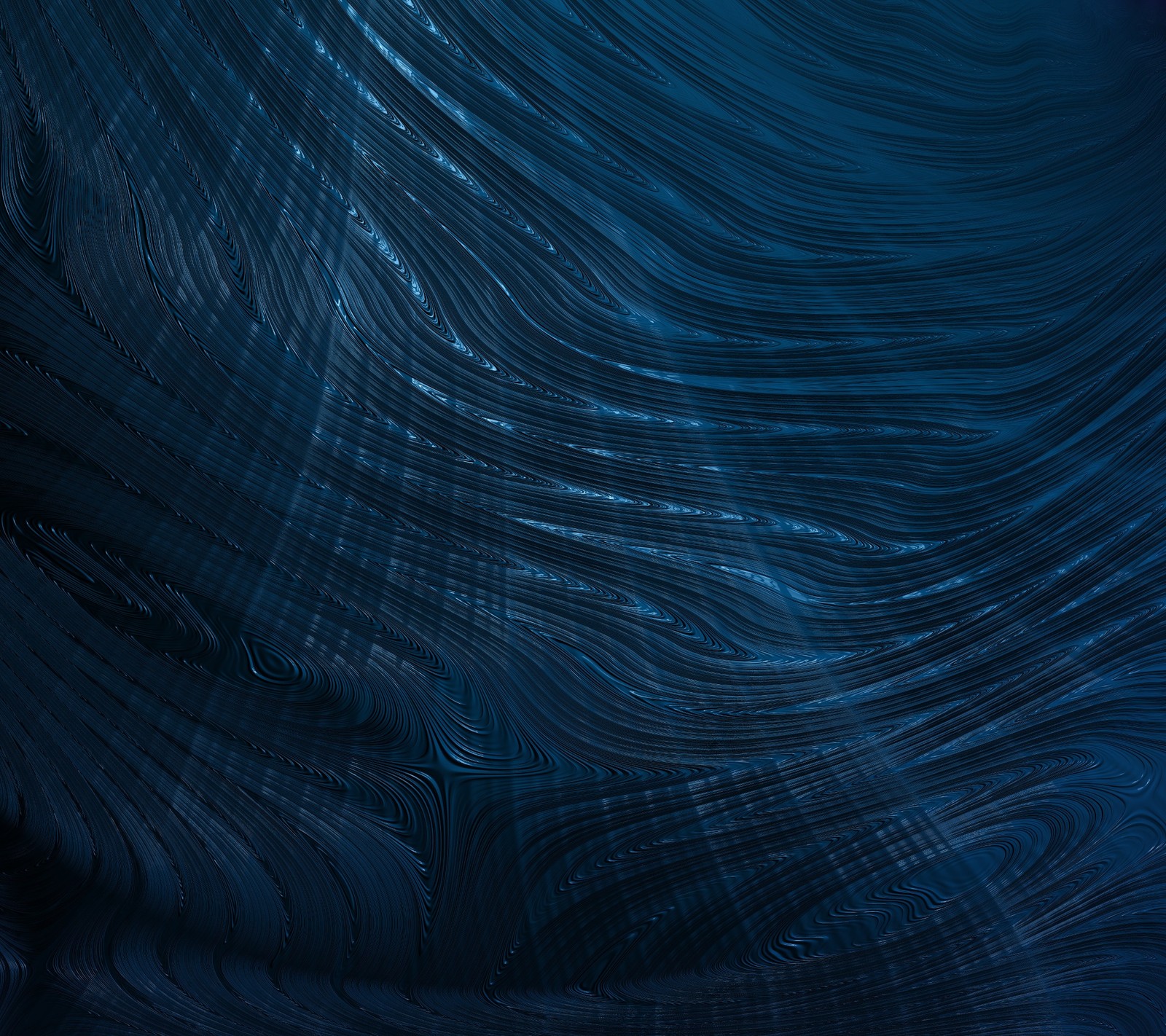 A close up of a blue wave with a black background (abstract, blue, ocean, wave)