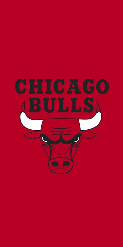 Logo des Chicago Bulls sur fond rouge