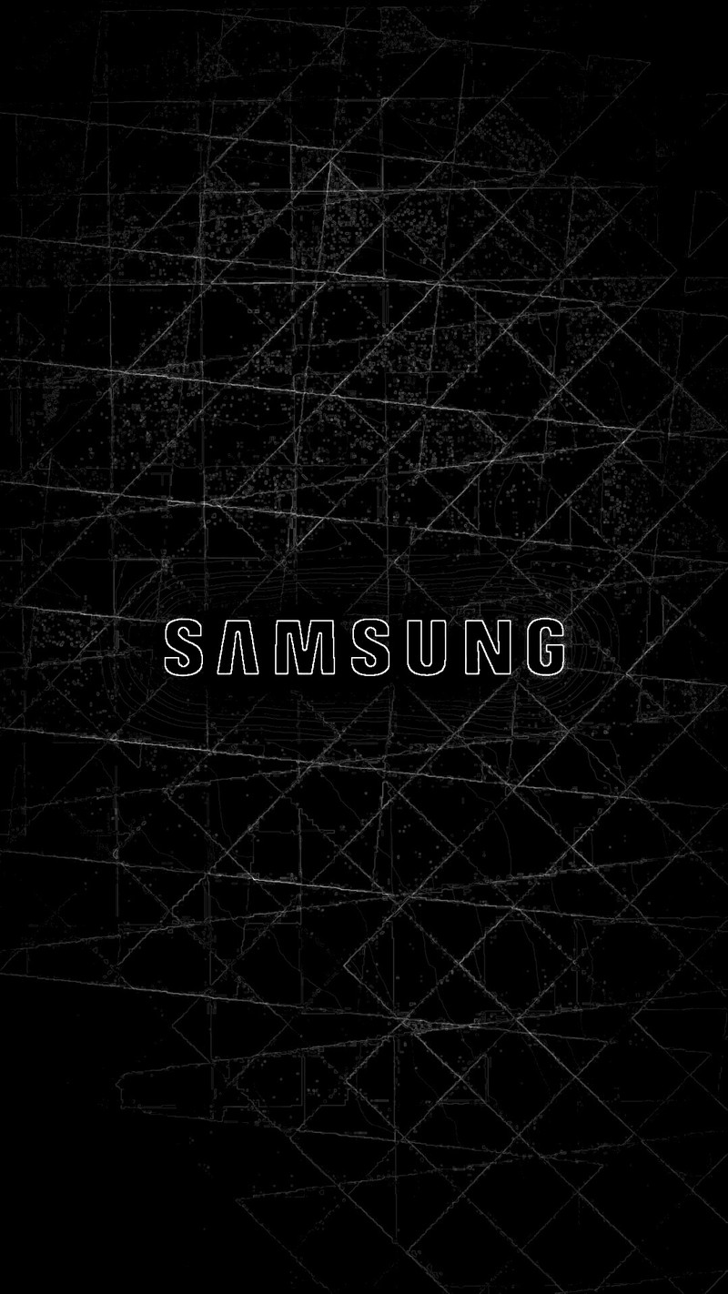 Черно-белая фотография логотипа samsung на черном фоне (чёрный, samsung)