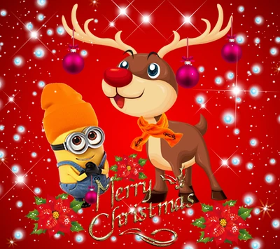 des dessins animés, merry christas, minionchristmas, noël