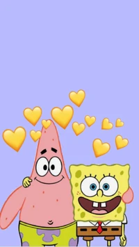 SpongeBob and Patrick Sharing Friendship and Joy