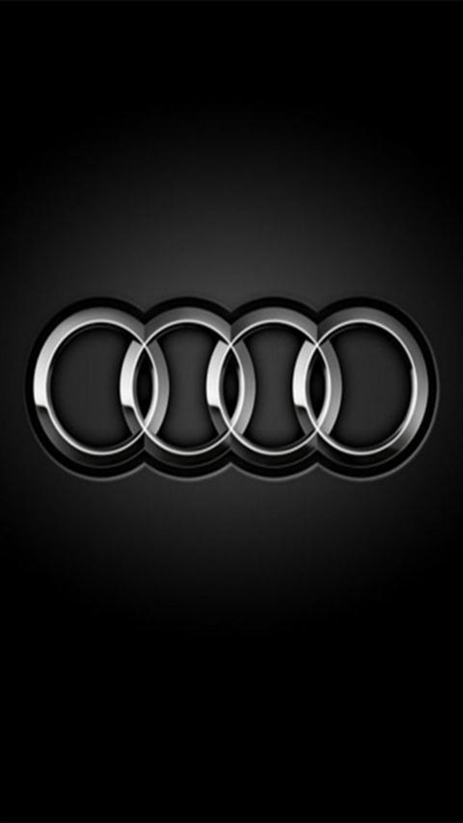 Logo de audi sobre fondo negro (audi, negro, coche, oscuro, alemania)