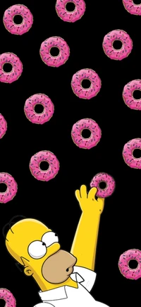 amoled, fille, beignets, bonjour, homero