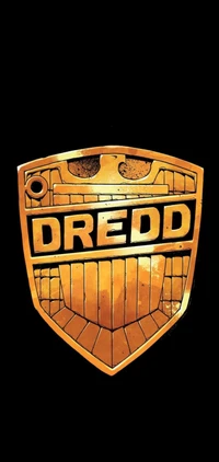 Emblema de escudo ámbar de Dredd