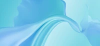 Abstract Flowing Waves on Cyan Background - Vivo Stock 4K Wallpaper