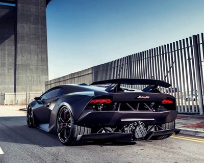 carro, preto, legal, lamborghini, novo