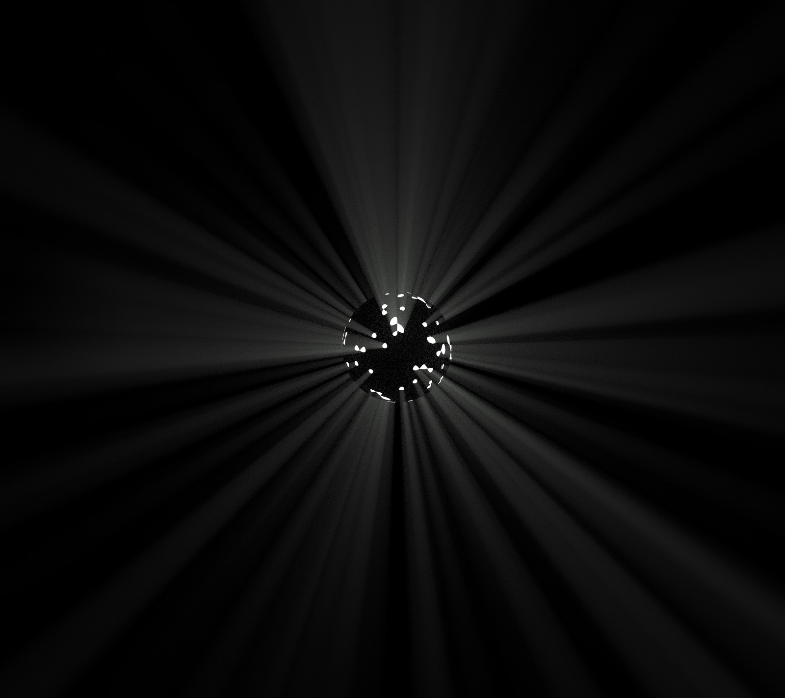 Image floue d'une photo noir et blanc d'une horloge (noir, sombre, explosif, espace, étoile)