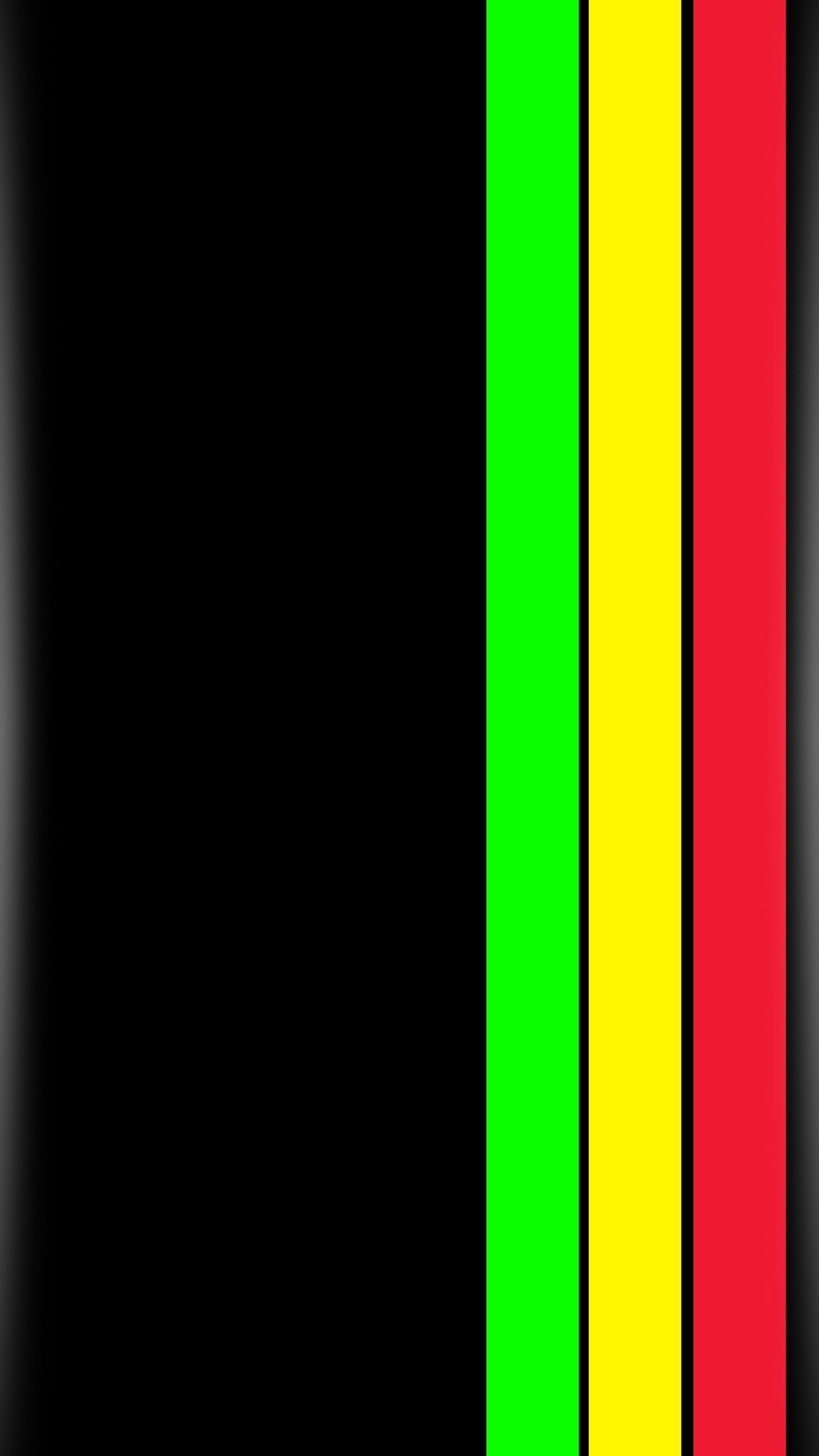 A close up of a black background with a multi colored strip (amoled, bars, black)