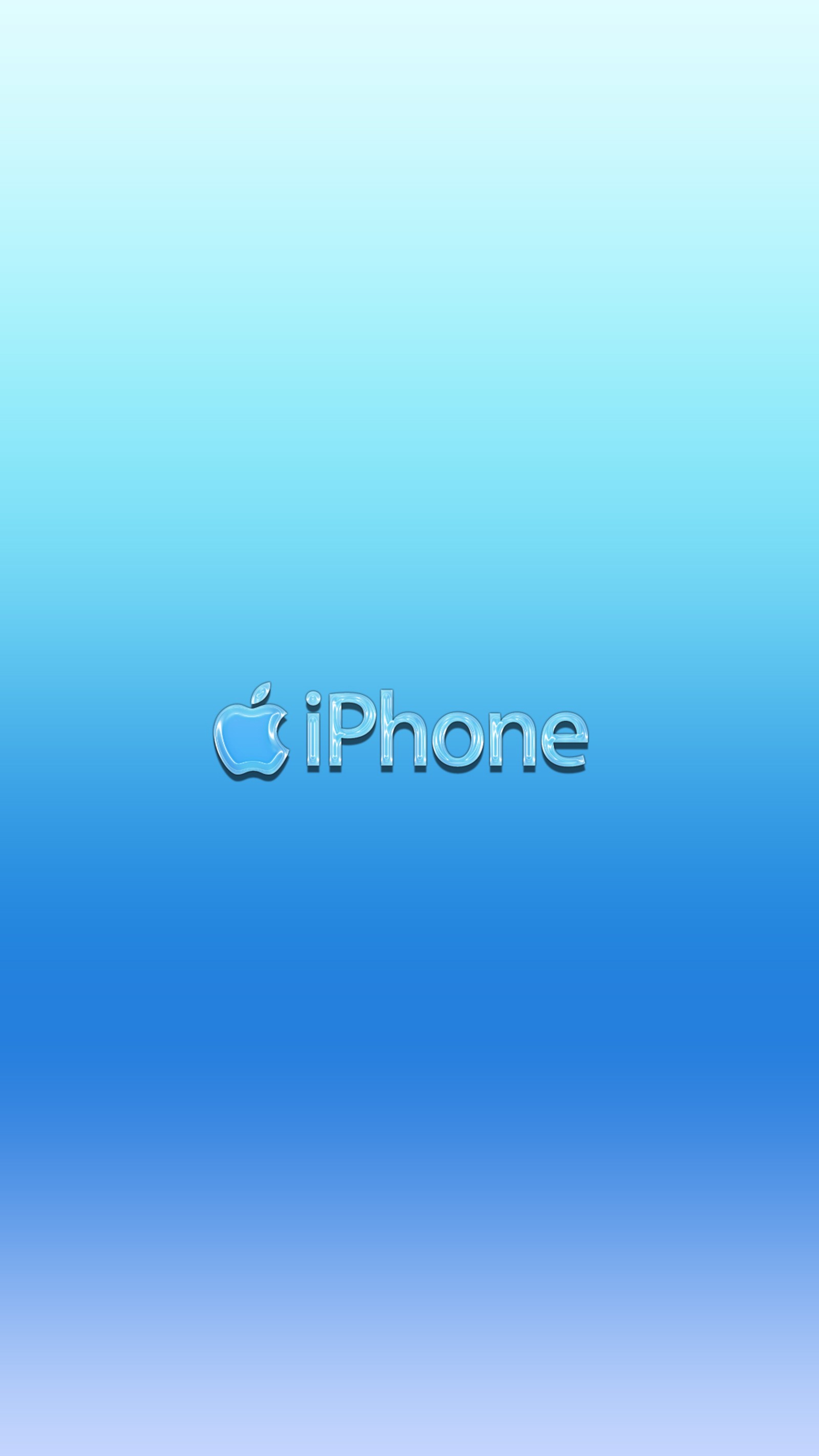 Gros plan d'un téléphone portable avec un fond bleu (pomme, iphone, logo)