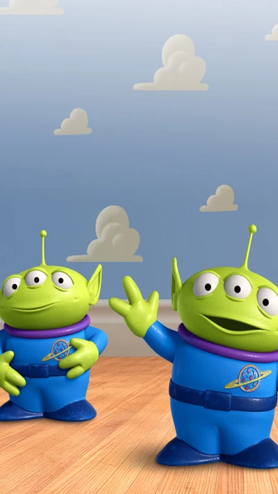 des dessins animés, toy story aliens