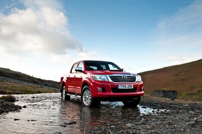 Toyota Hilux Pickup Truck in Scenic Landscape