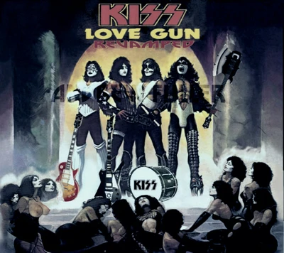 KISS: Love Gun Überarbeitet - Ikonische Rockband in Kühnem Performance-Kunst