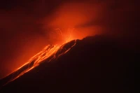 volcan, chaleur, atmosphère, lave, types déruptions volcaniques