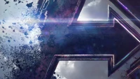 Avengers: Endgame Logo with Dynamic Shattered Effect