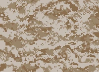 Multi-Scale Brown Military Camouflage Pattern Design