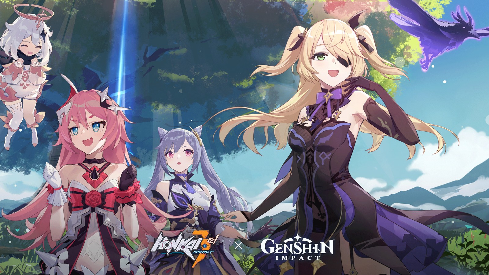 Скачать honkai impact 3rd, genshin impact, игры, обои 4k бесплатно