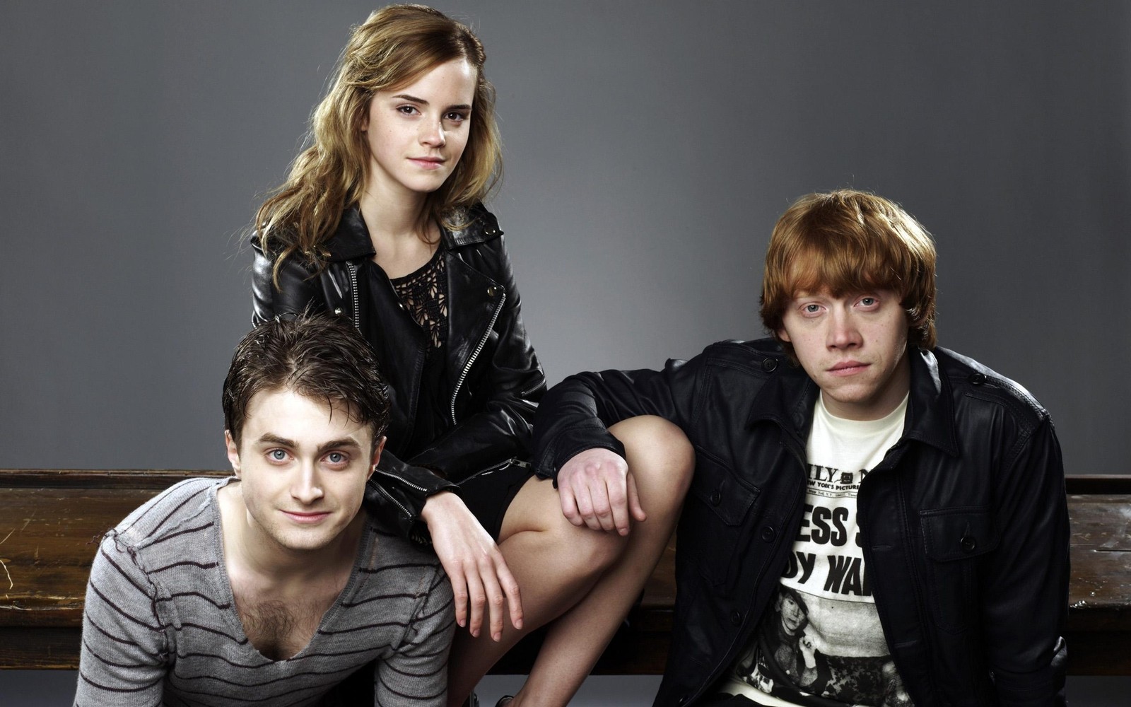 emma watson, daniel radcliffe, ron weasley, hermione granger, harry potter wallpaper