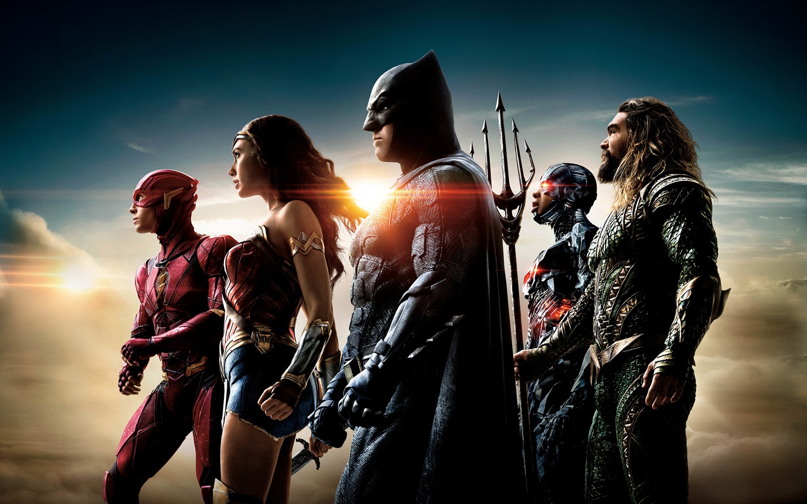 Descargar fondo de pantalla liga de la justicia, justice league, warner bros, película, cielo