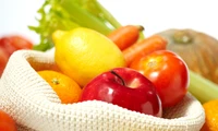 Fresh and Colorful Assortment of Healthy Fruits and Vegetables