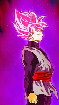 negro, dragon ball, rosa