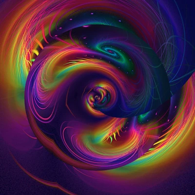 abstracto, colores, fractal, digital, hd