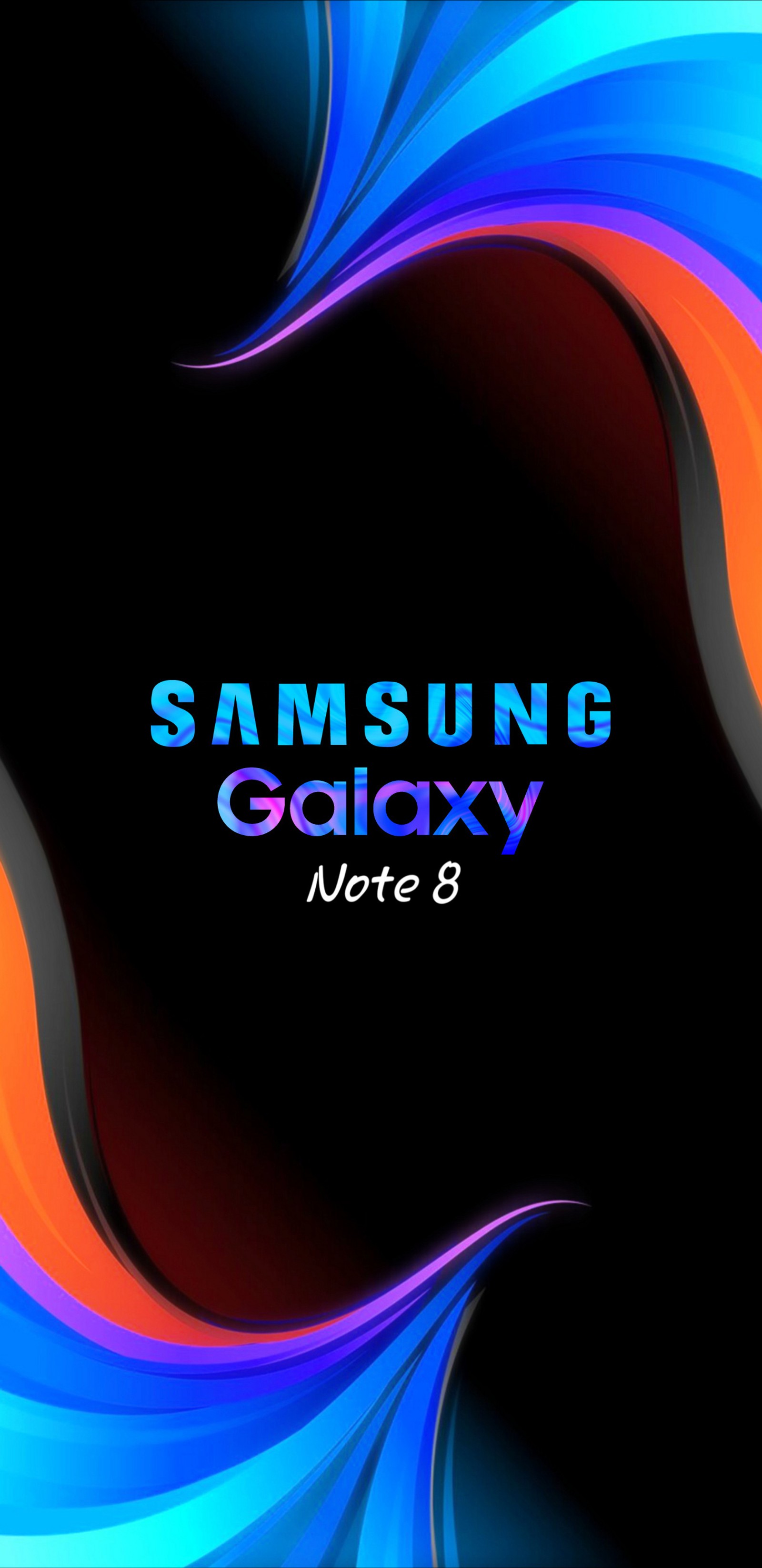 Близкий план мобильного телефона с цветным завихрением (galaxy note8, ноут 8, note8, самсунг галакси ноут 8, samsung galaxy note8)