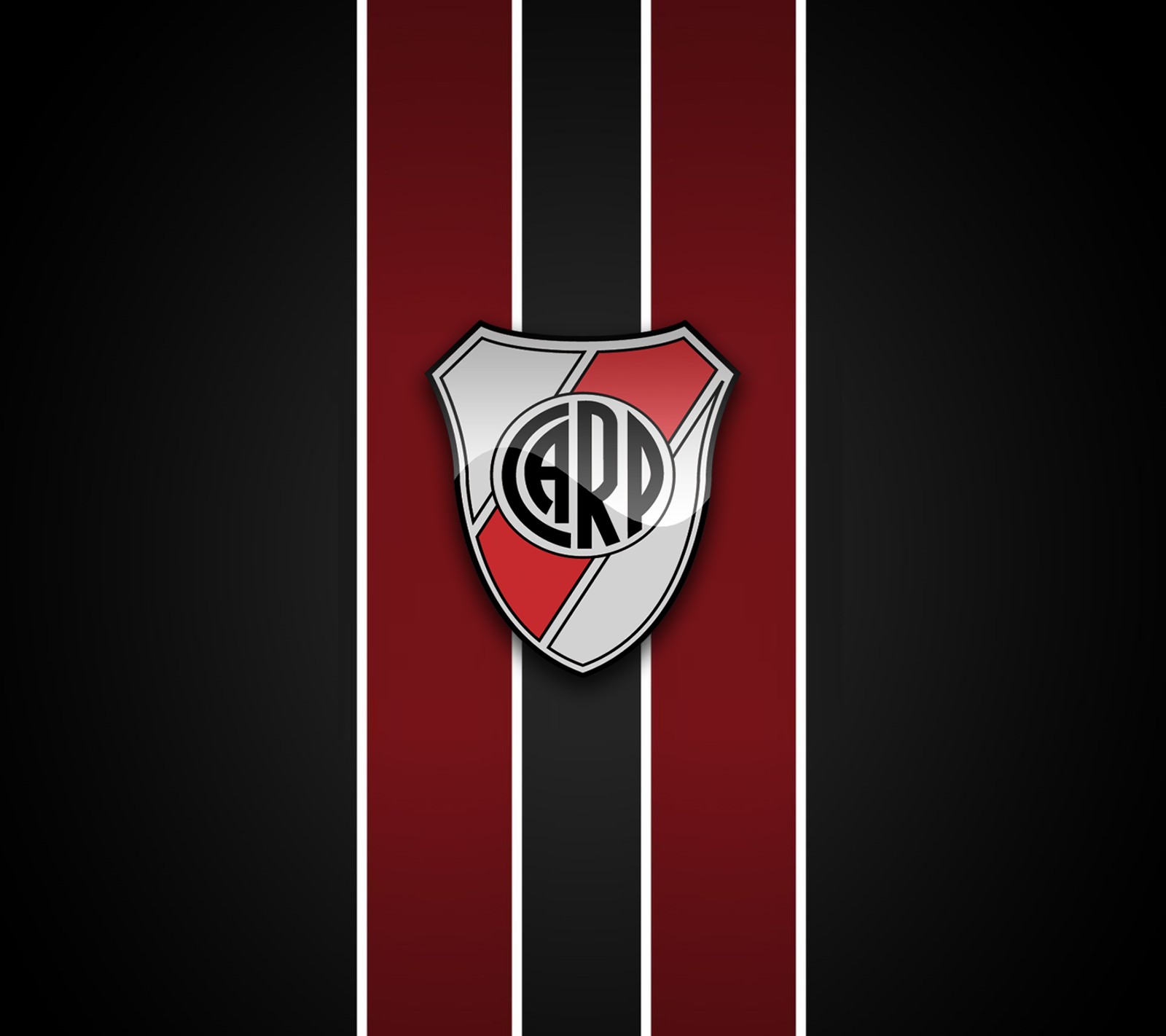 A close up of a red and black striped wallpaper with a logo (anime, black, blue, car, cars)