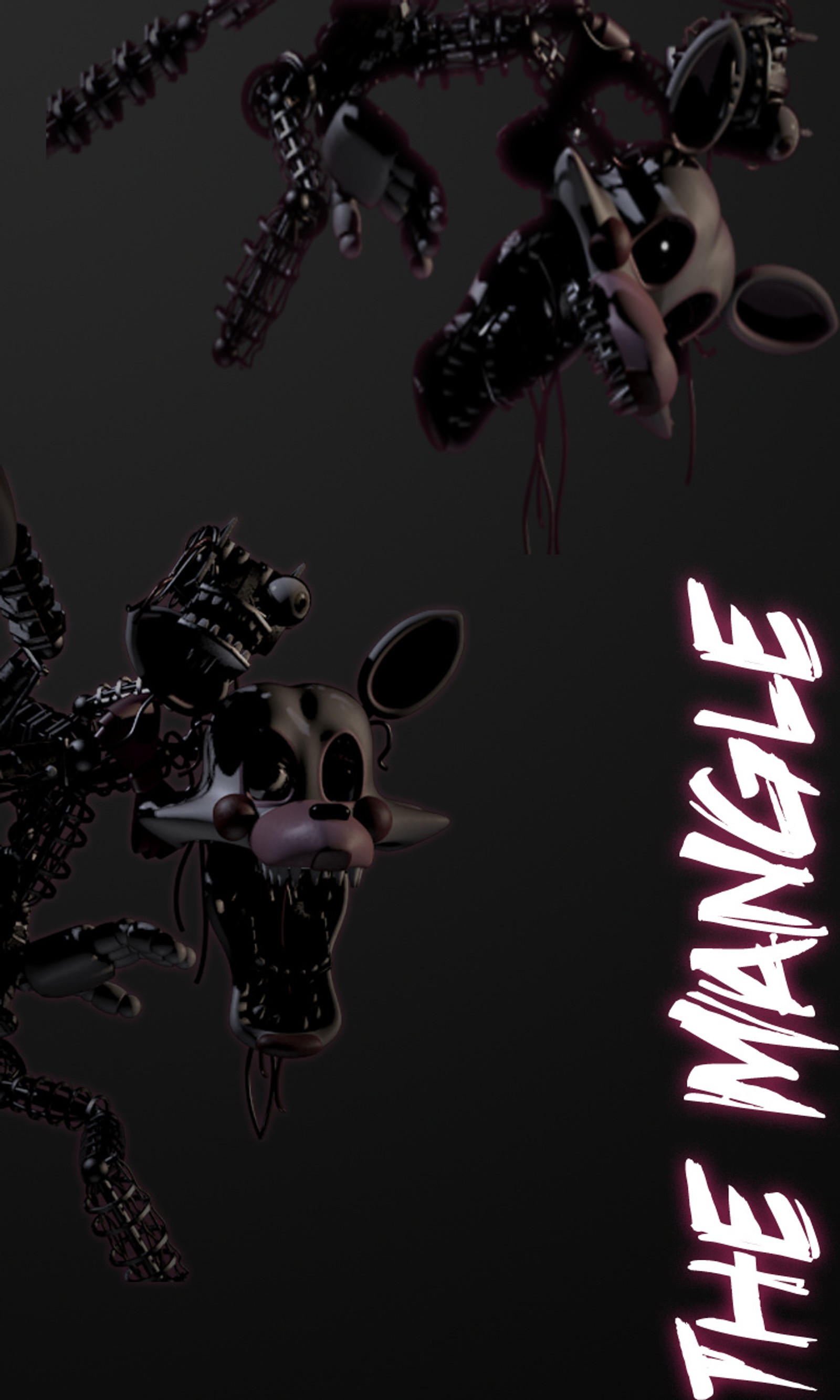 Ein bild eines dämonischen wesens (five nights at freddys, fnaf, mangle, the mangle)