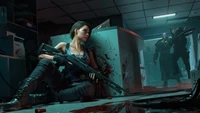 Jill Valentine Faces Nemesis in a Tense Moment from Resident Evil 3 Remake