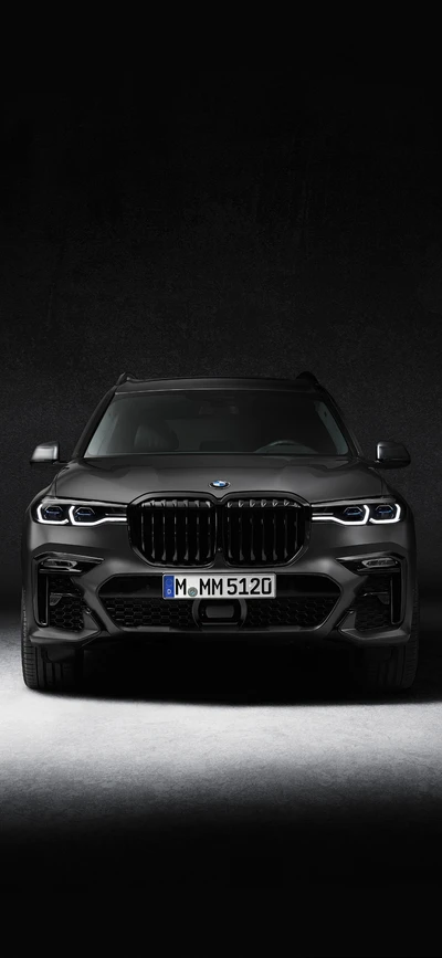 Элегантный черный BMW X6 с эффектной решеткой и легкосплавными дисками