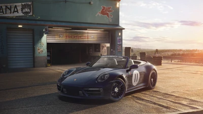 2022 Porsche 911 Carrera S Cabriolet Panamericana Special Edition at Sunset