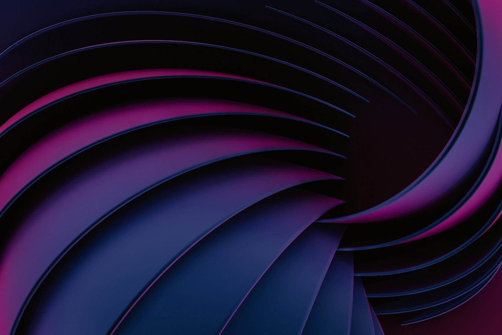 3d render, 5k, spiral, geometric, purple wallpaper