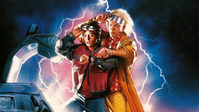 Постер фильма «назад в будущее» (back to the future part ii, постер фильма, марти макфлай, путешествия во времени, кино)