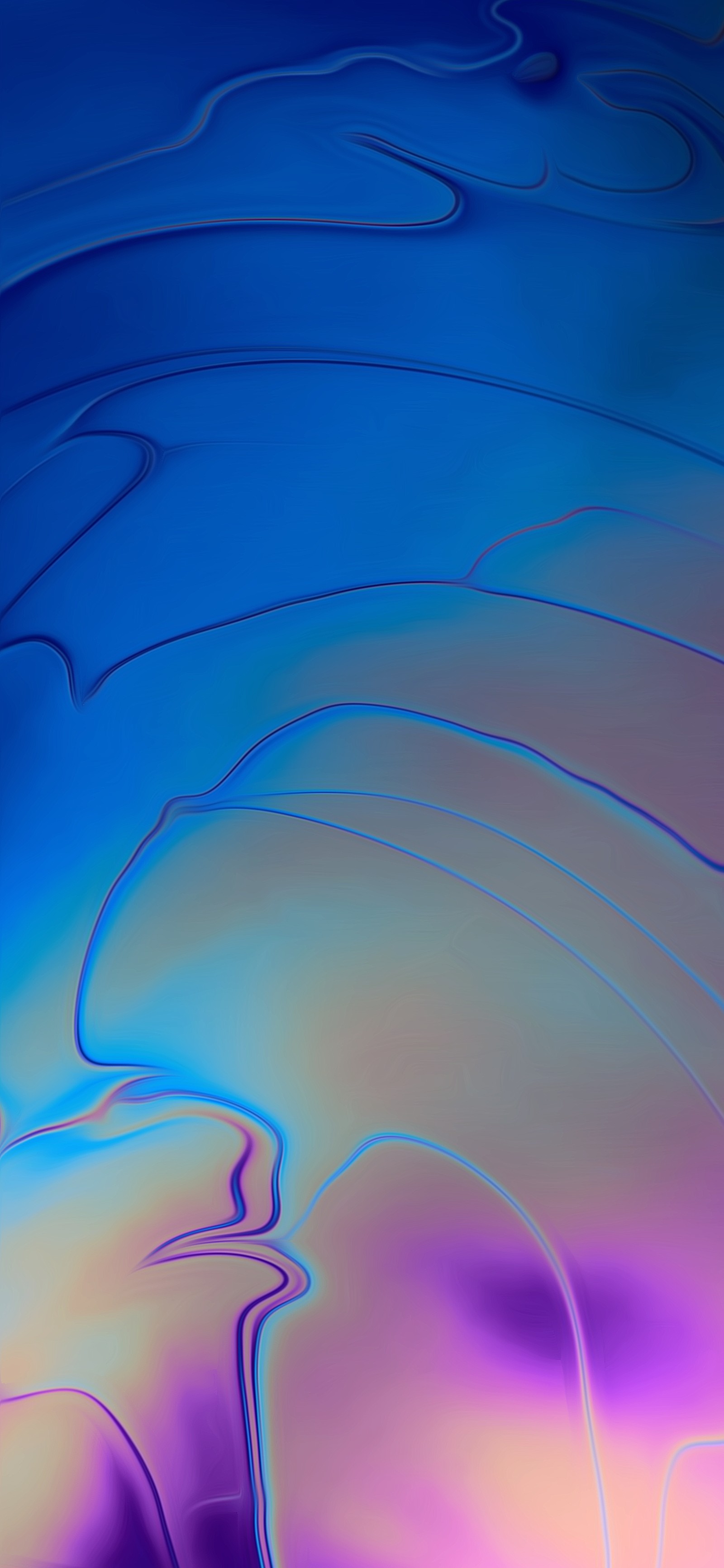 A close up of a colorful abstract painting of a wave (macbook pro, apple, iphone 12, iphone, iphone x)