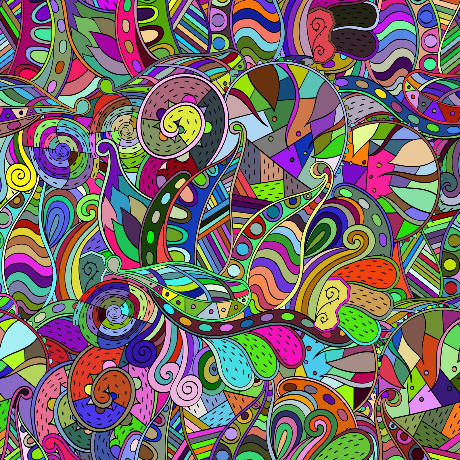 abstract art, illustration, psychedelic art, art, visual arts Download Wallpaper