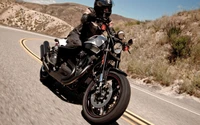 Harley Davidson Sportster Cruising on Scenic Curves